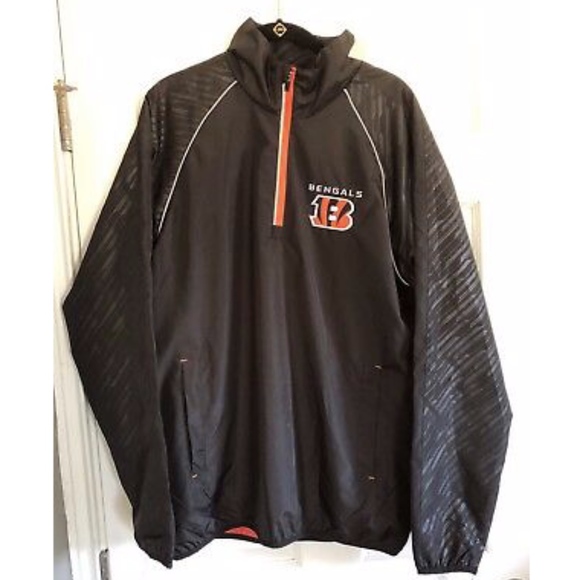 NFL Other - NWT NFL Apparel Black Bengals 1/4 Zip Pullover